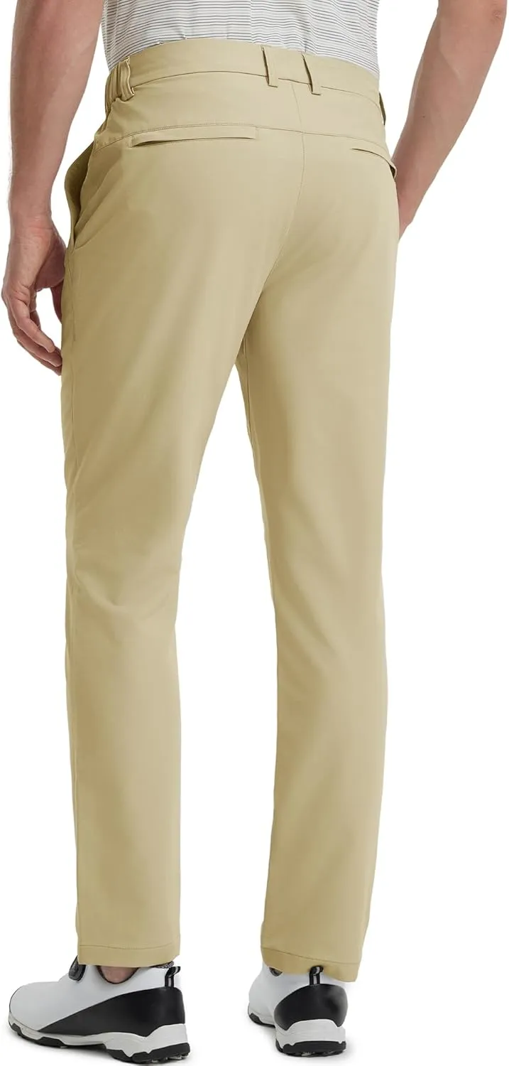 M MAELREG Golf Pants Men Lightweight with 5 Pockets - 30"/32"/34" Stretch Water-Resistant Casual Flat Front Mens Dress Pants