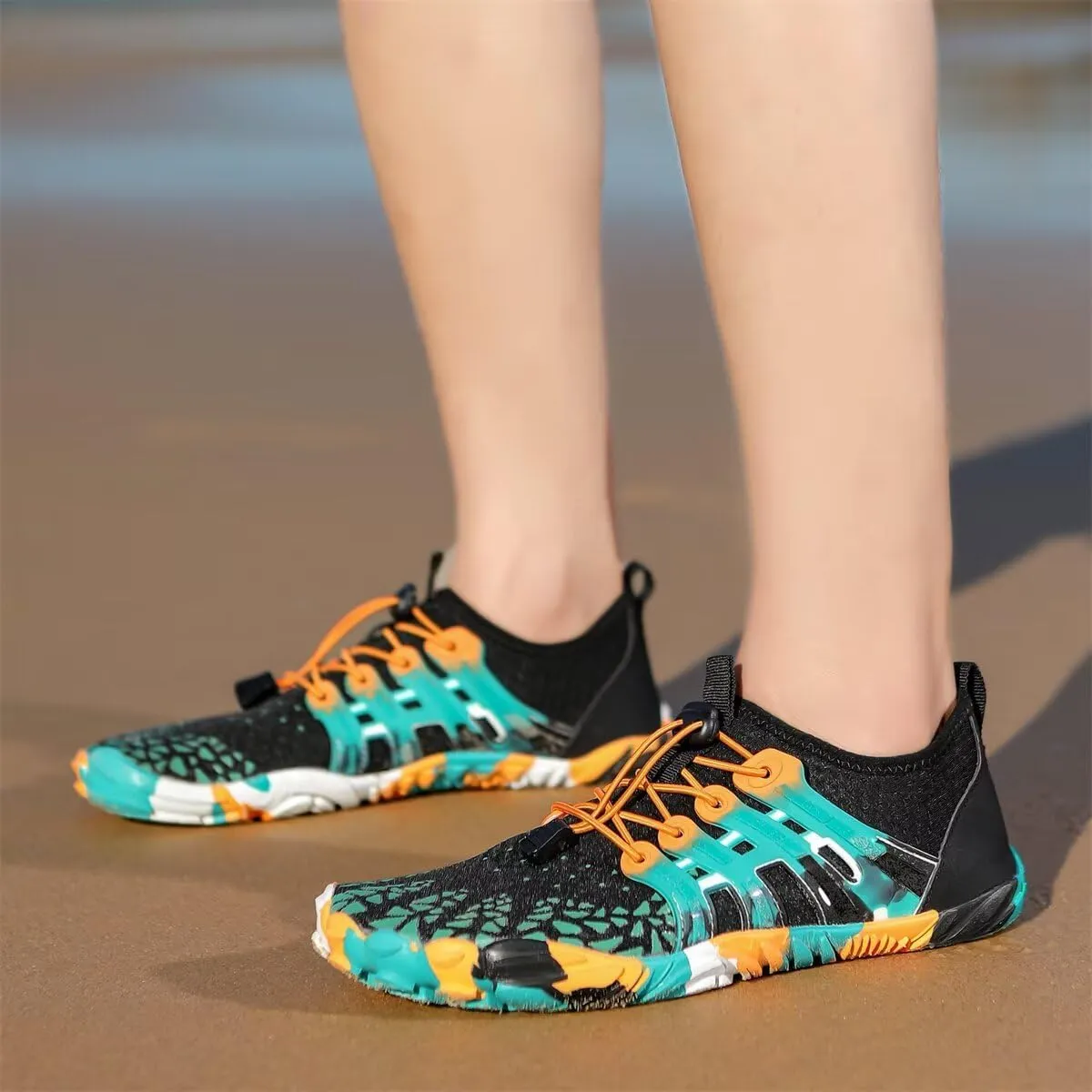 Men Women Quick Drying Camouflage Water Sport Shoes for Summer Beach Diving Aqua