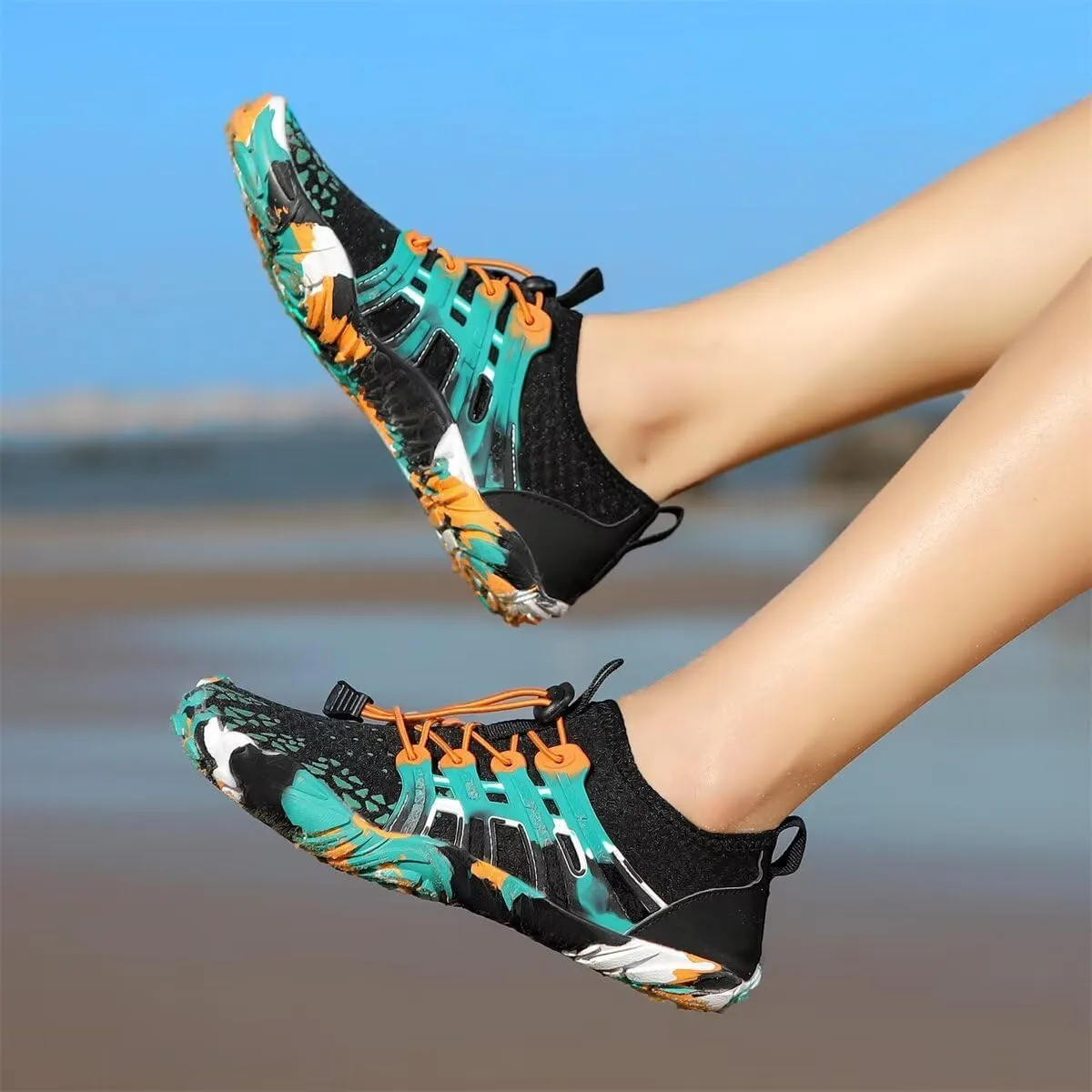 Men Women Quick Drying Camouflage Water Sport Shoes for Summer Beach Diving Aqua
