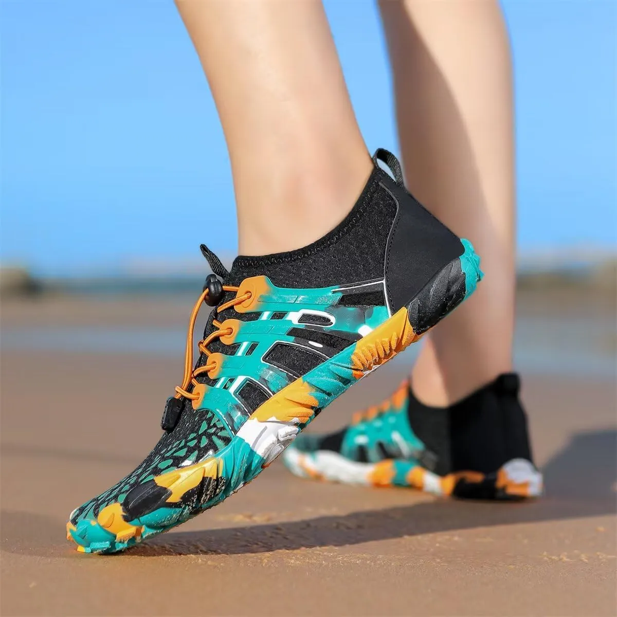 Men Women Quick Drying Camouflage Water Sport Shoes for Summer Beach Diving Aqua