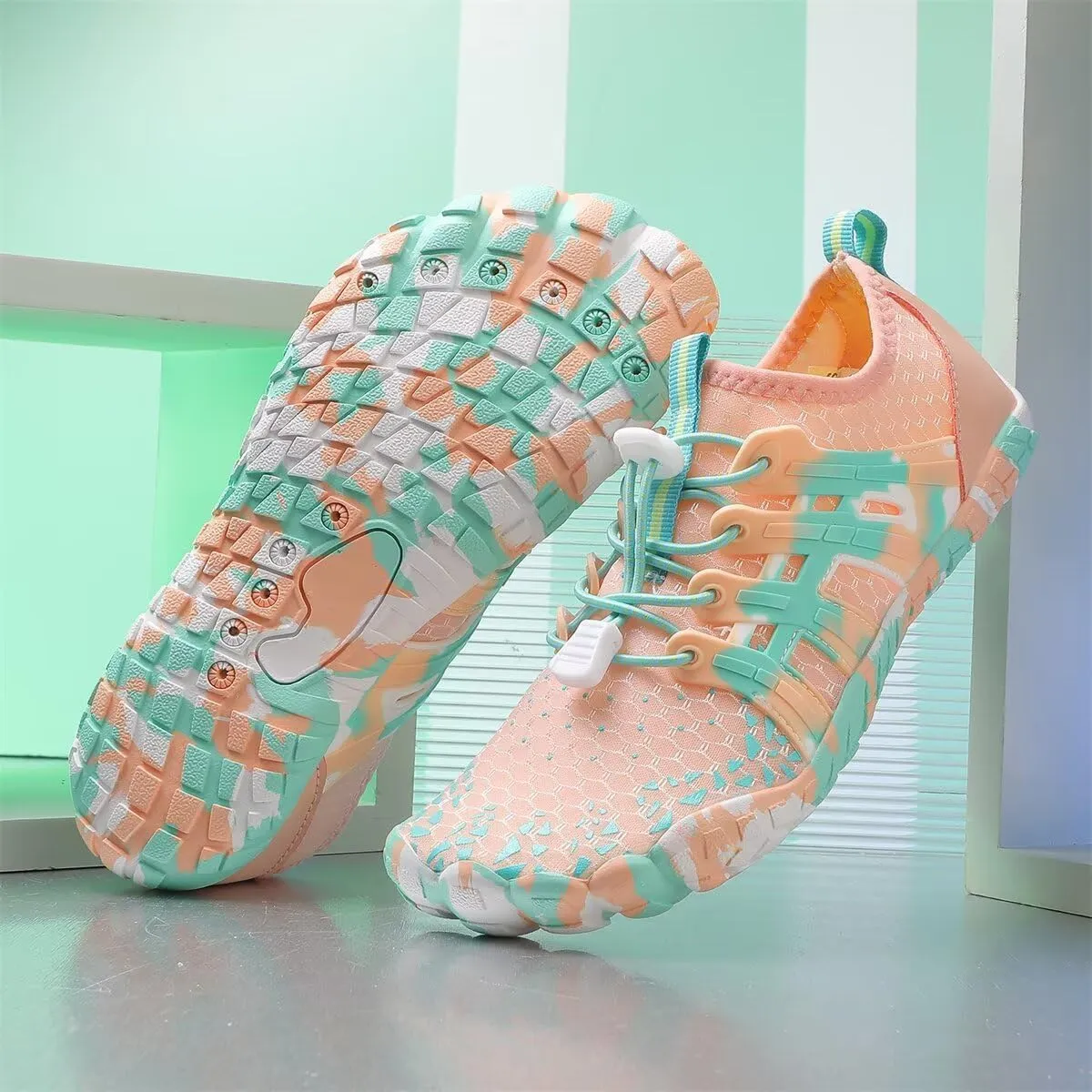 Men Women Quick Drying Camouflage Water Sport Shoes for Summer Beach Diving Aqua