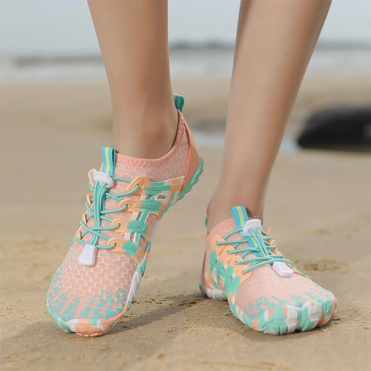 Men Women Quick Drying Camouflage Water Sport Shoes for Summer Beach Diving Aqua