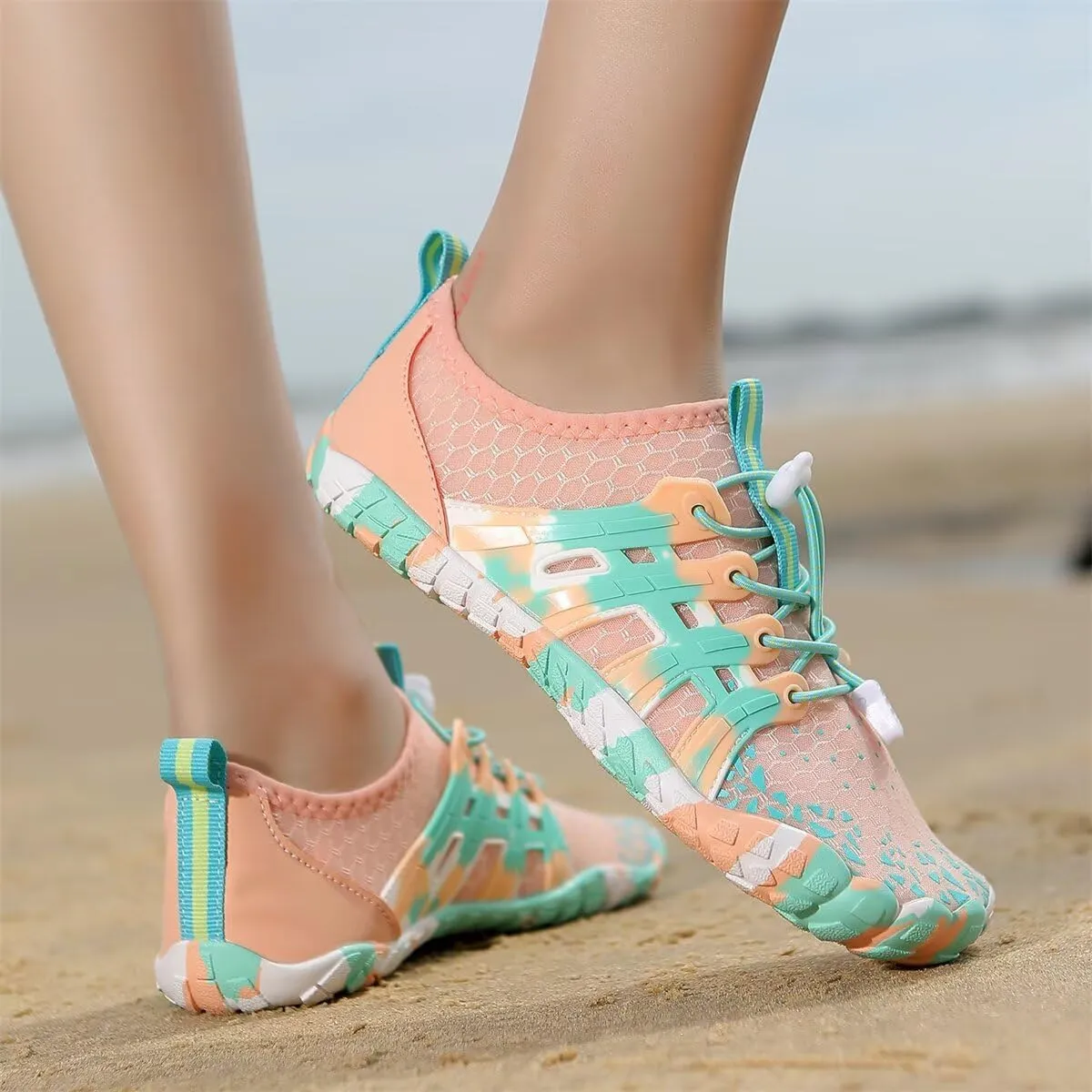 Men Women Quick Drying Camouflage Water Sport Shoes for Summer Beach Diving Aqua