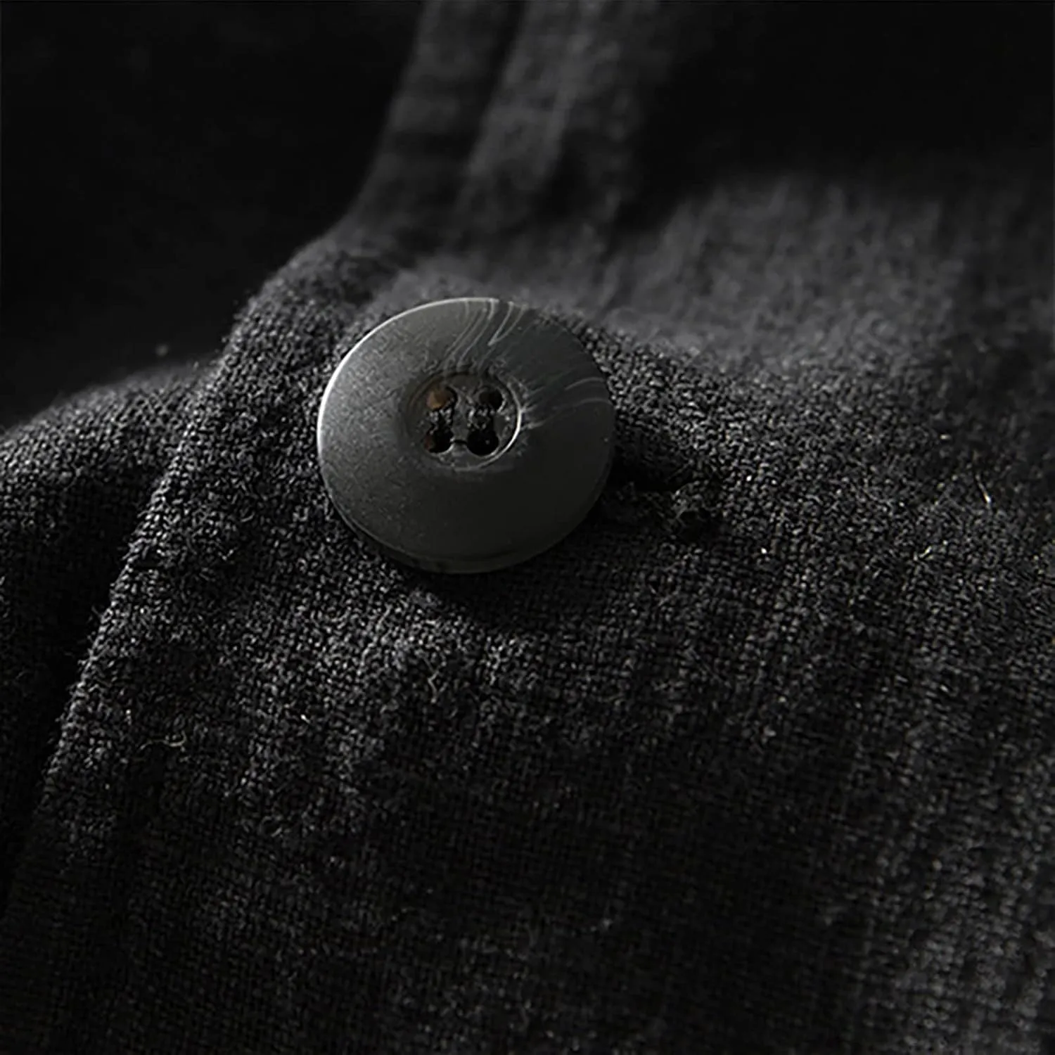 Men's Casual Blazer Fashion Pure Color Single Layer Suit Top Lightweight Slim Fit Cotton Linen Business Jacket