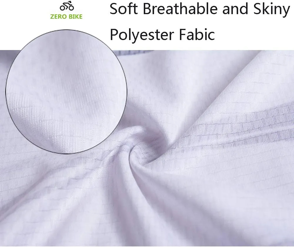 Men's Cycling Jersey Short Sleeve Quick Dry Breathable Full Zip Shirts Sportswear Clothing Bike Tops Quick Dry