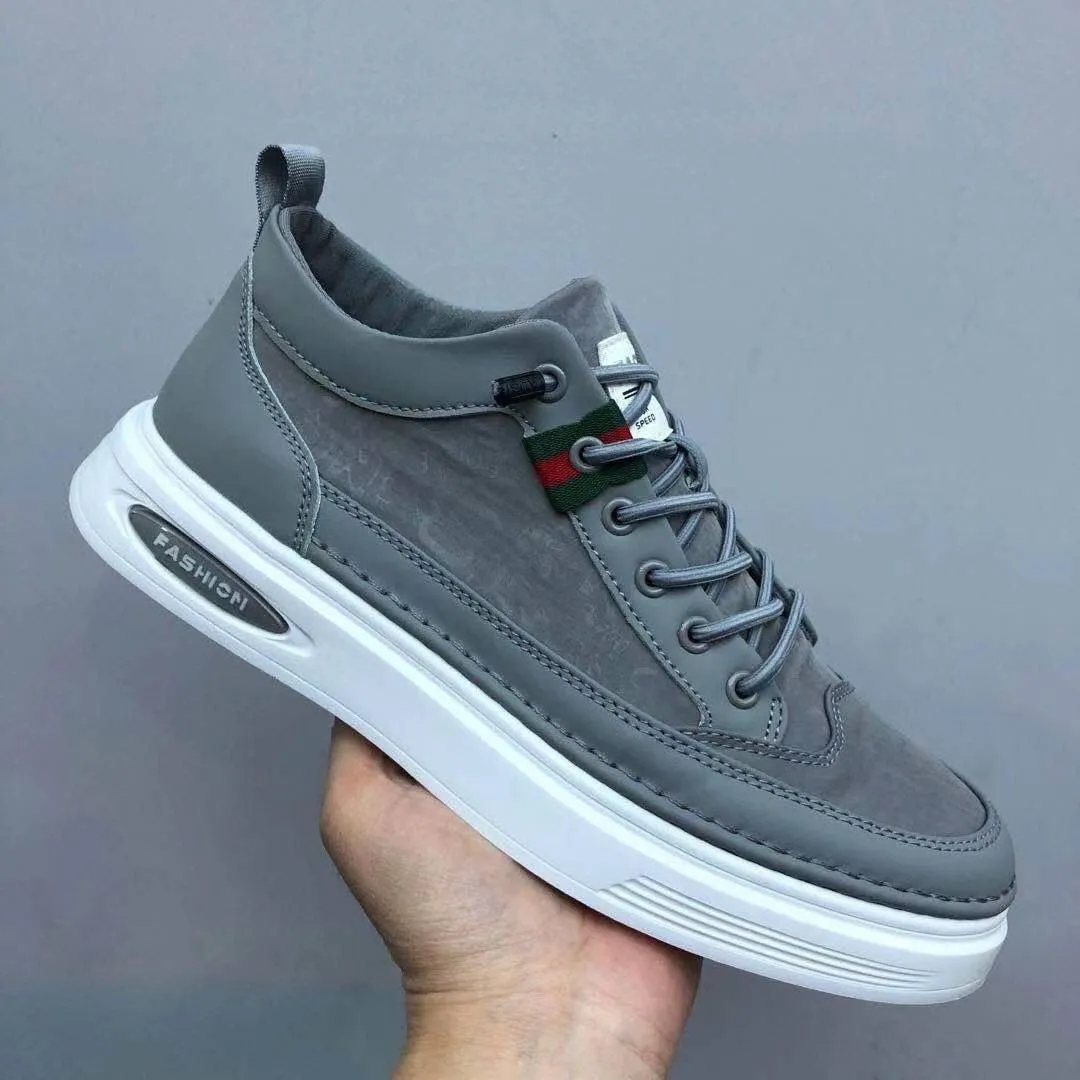 Men's Lace-up Loafers Casual Breathable Lightweight Outdoor Walking Shoes Soft Low Top Sneaker Slip On Skateboard Shoes for Men