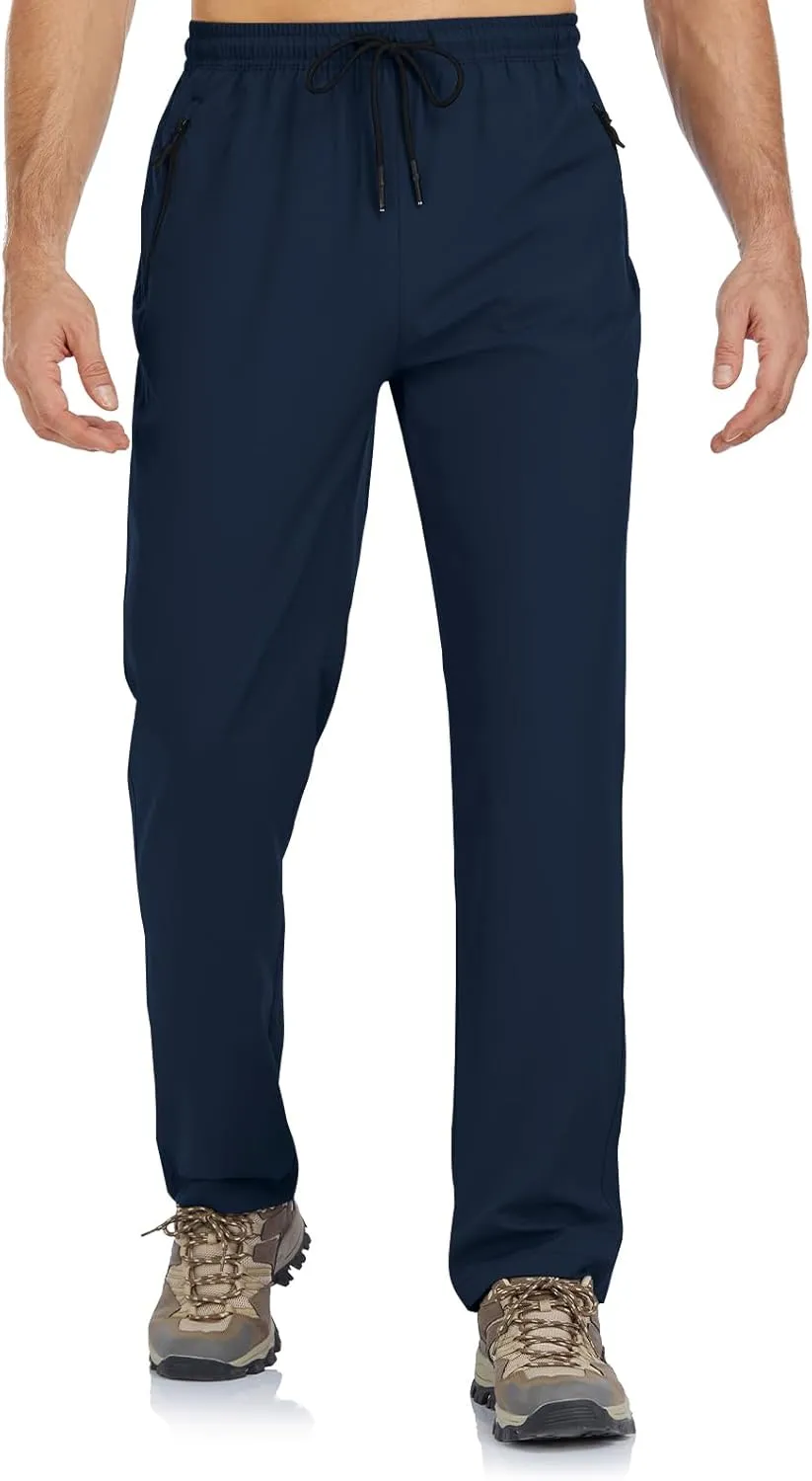 Men's Lightweight Hiking Pants Quick Dry Athletic Jogger Sweatpants
