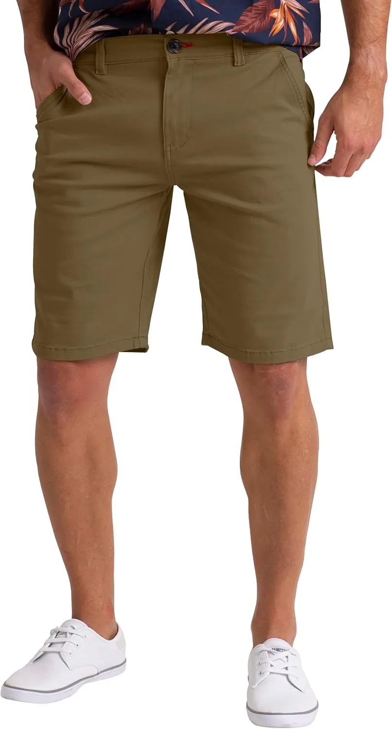 Mens Stretch Chino Casual Slim Fit Golf Summer Beach Comfort Stretch Shorts Half Pants