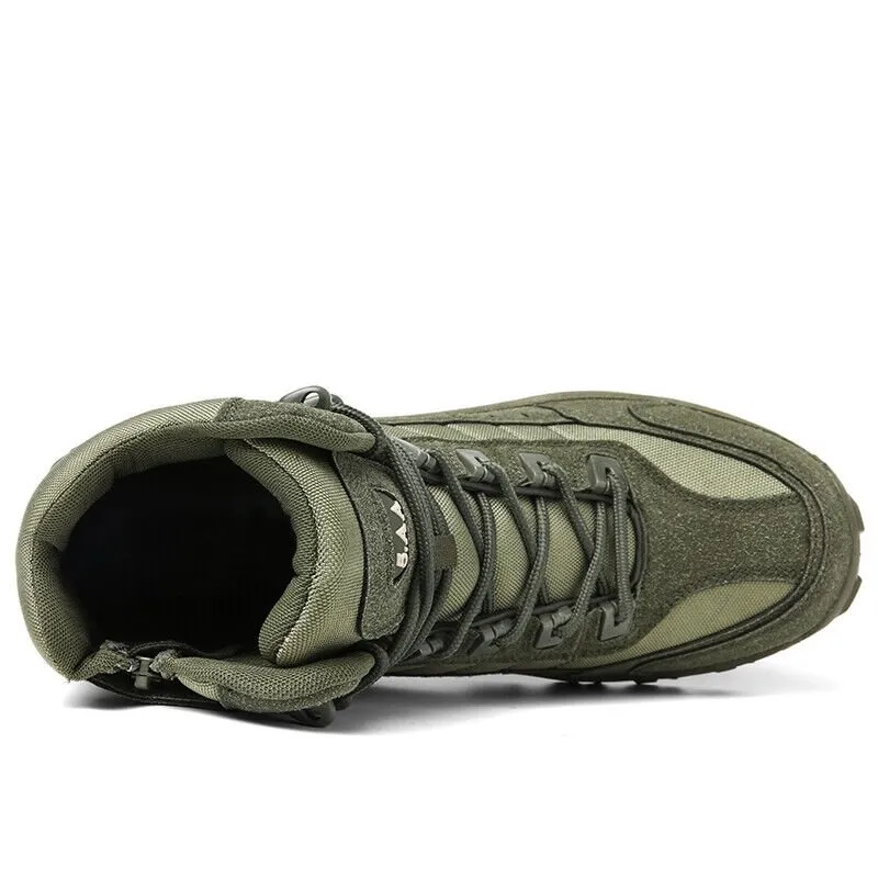 Men's Waterproof Outdoor Anti-Puncture Work Combat Boots Army Boots (Durability Upgrade) EU