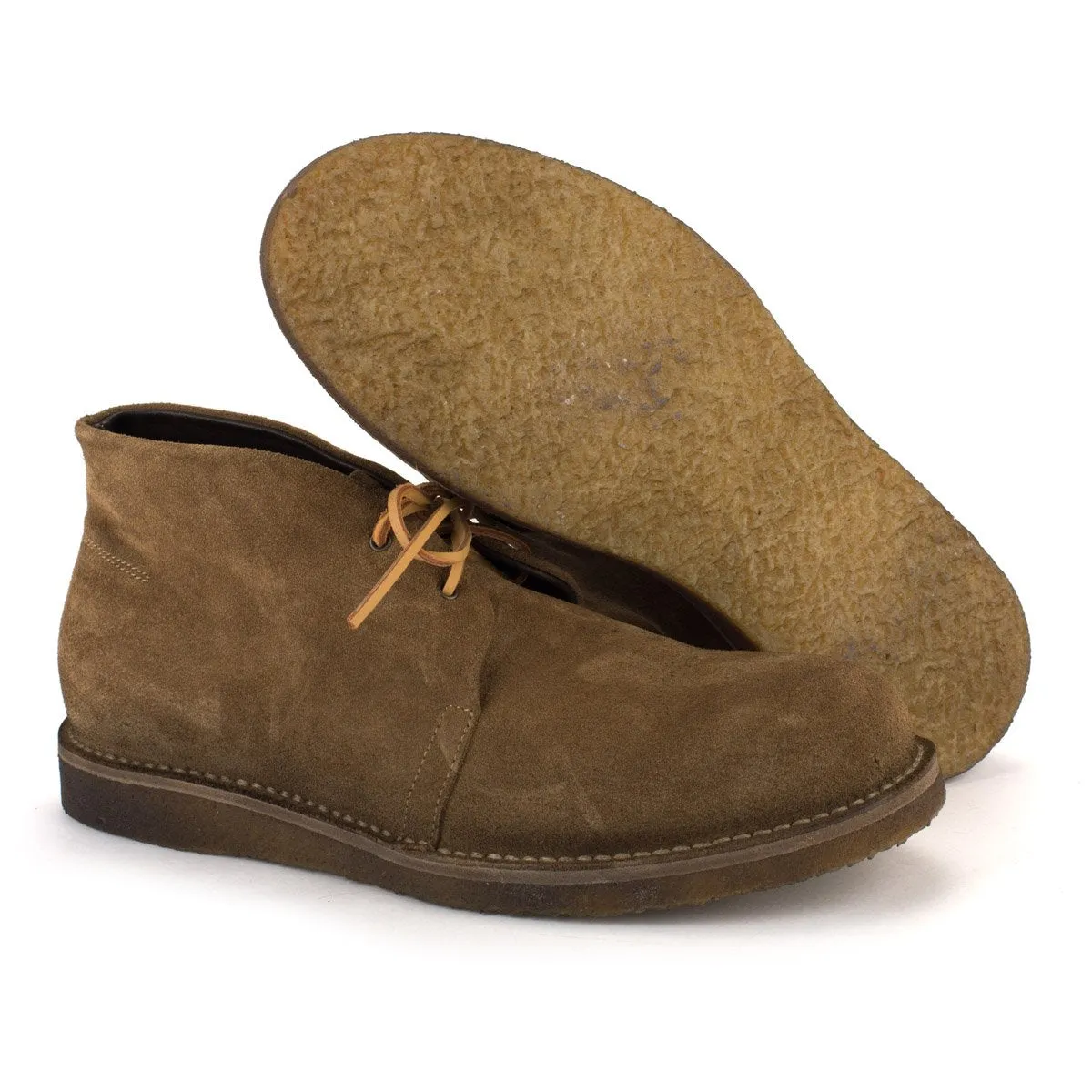 MR JOHN SUEDE DESERT BOOTS – Green