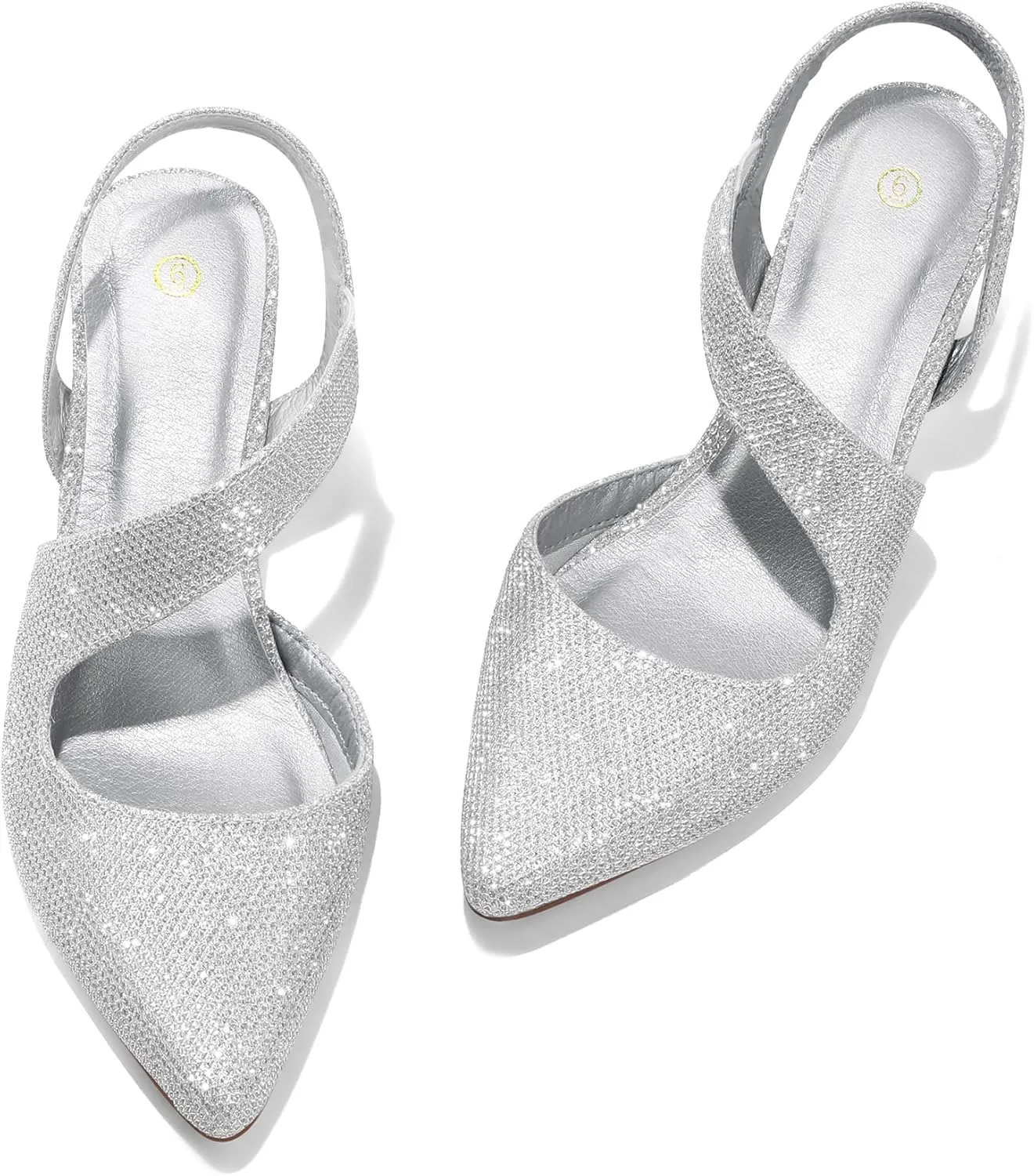 mysoft Women's Dress Shoes Low Heels 2 inch Kitten Pumps Slingback Wedding Party Medium/Wide Width Shoes