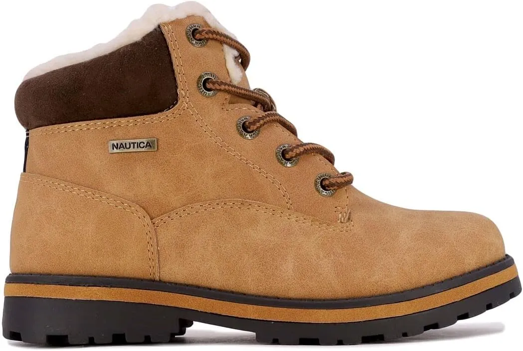 Nautica Kids Work Chukka Boot Youth Casual/Dress Bootie Hiking Boots Ankle High Outdoor Trekking Shoes |Boys - Girls| (Little Kids/Big Kids)