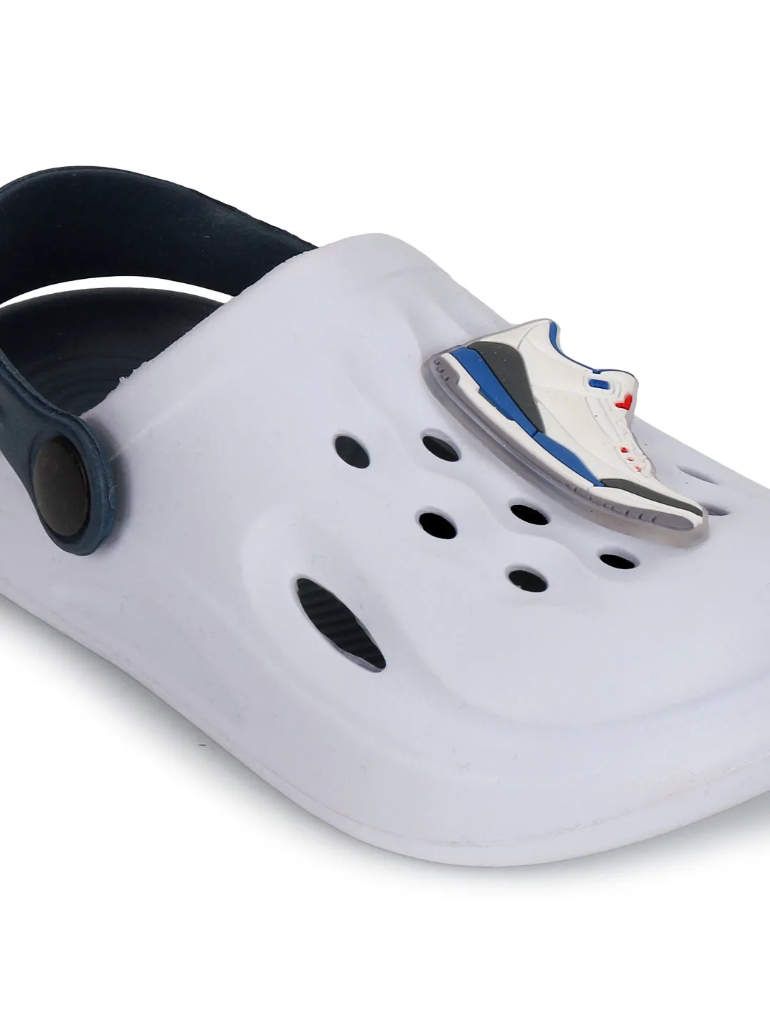 Navy Blue Stylish Slip-On Clogs For Kids-Unisex (TC-LCLOG2-NVYBLU)