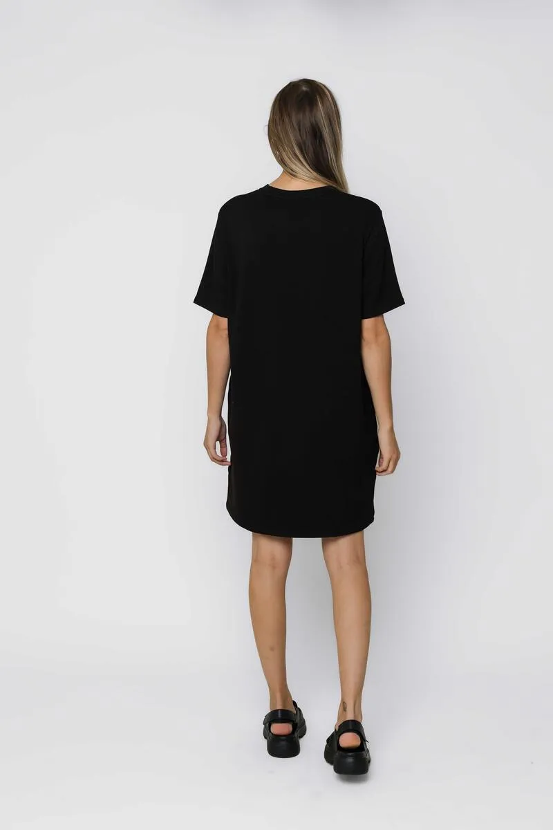 Nell Tee Dress - Black