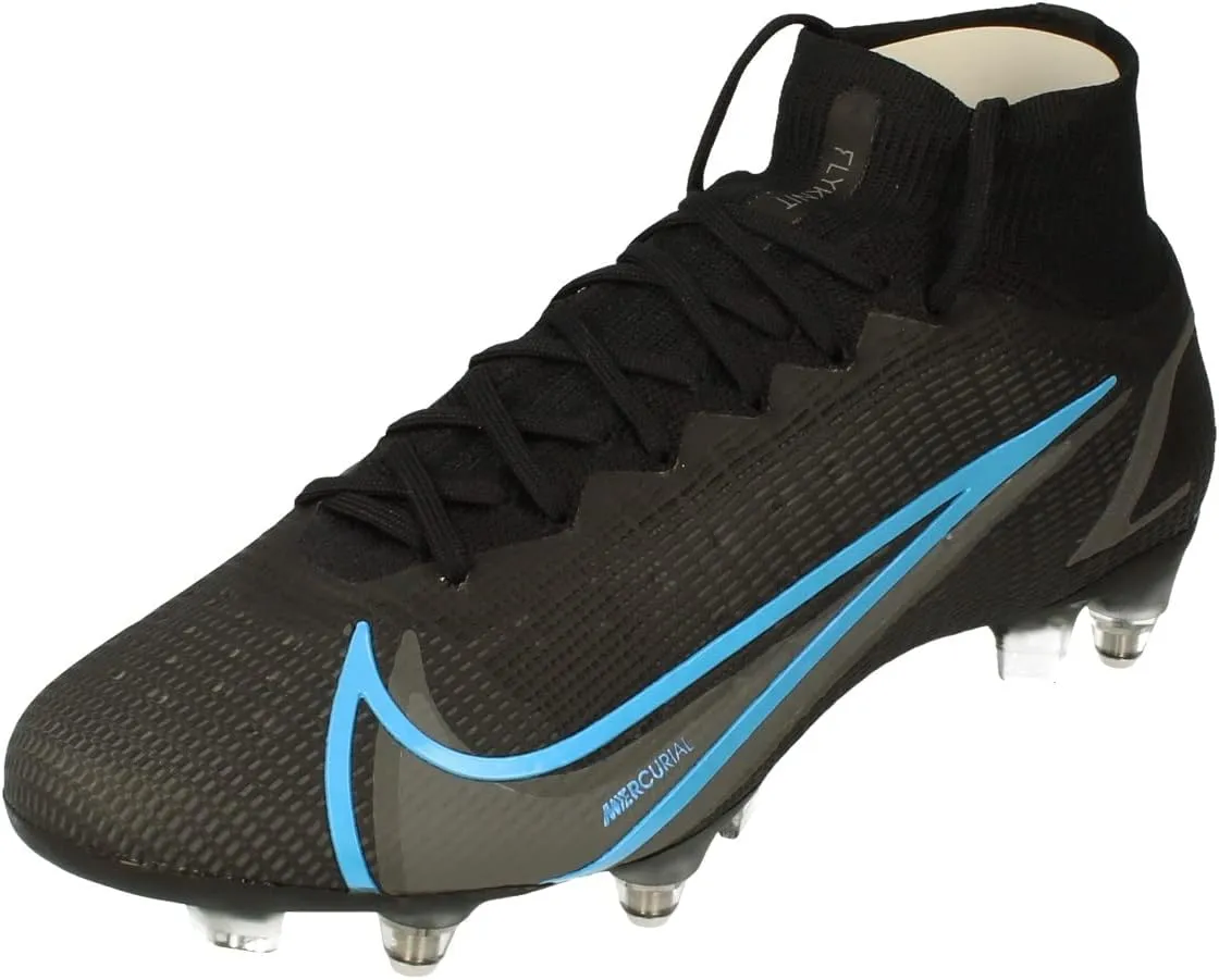 Nike Superfly 8 Elite SG-Pro AC Mens Football Boots CV0960 Soccer Cleats (UK 7 US 8 EU 41, Black Iron Grey 004)