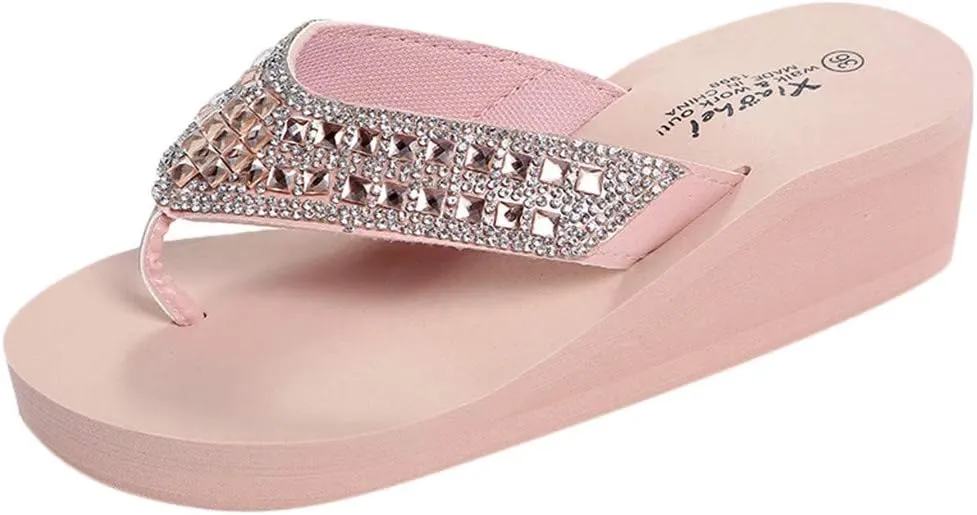 Orthopedic Sandals for Women Wide Width Platform Slippers Flip Flops with Arch Support Casual Dressy Walking Shoes