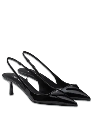 Patent Leather Slingback Pumps