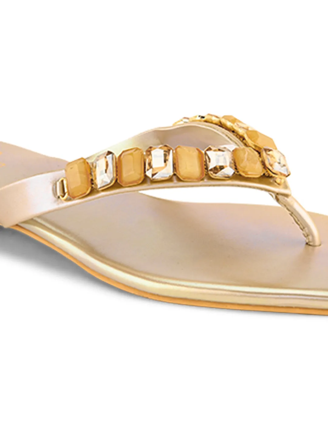 Pelle Ablero Gold Slipons for Women