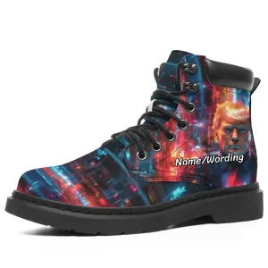 Personalized Trump Boots, Custom Stylish and Comfortable Boots, Patriotic Boots