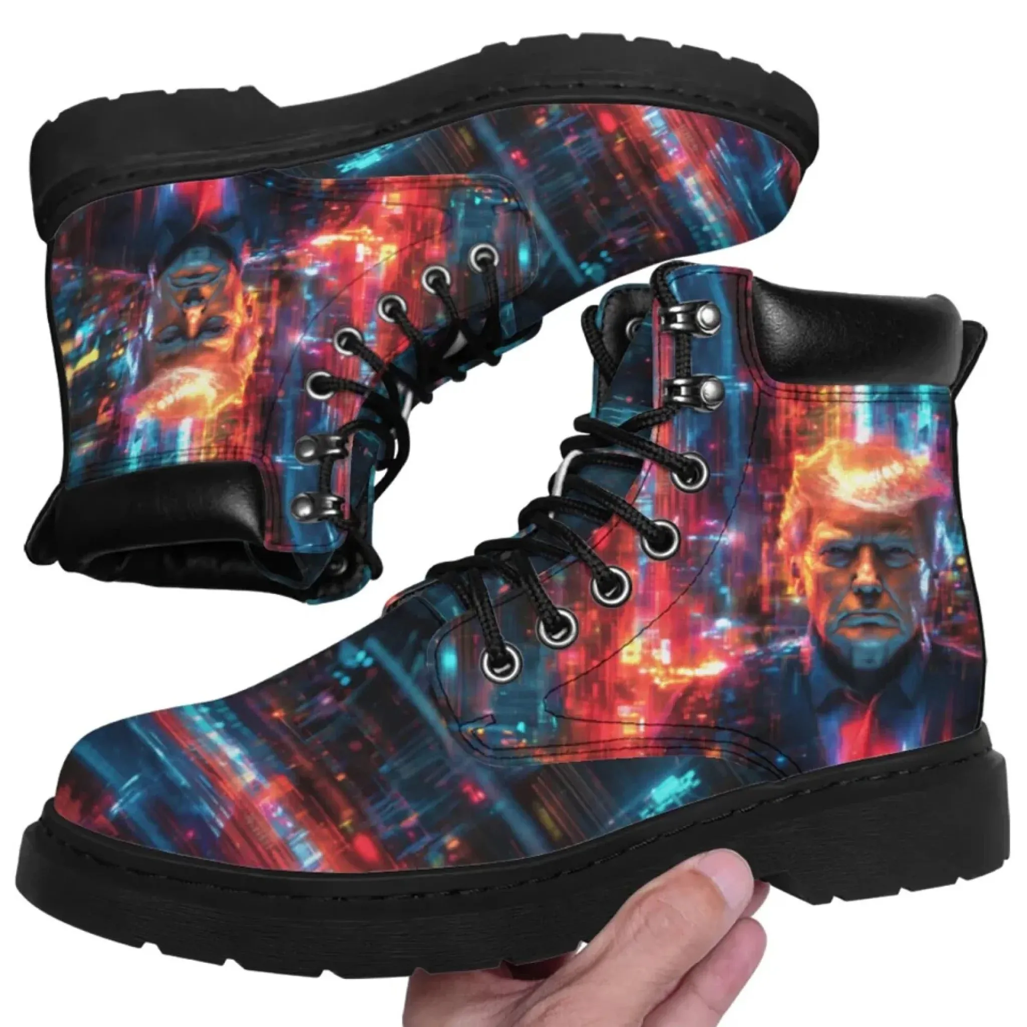 Personalized Trump Boots, Custom Stylish and Comfortable Boots, Patriotic Boots