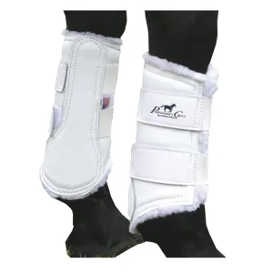 Professional's Choice Horse Leg Protection Leather Boot LRG White