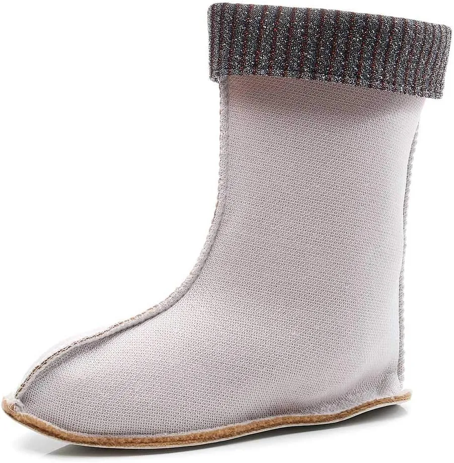 Rain Boots Women Tall Waterproof Knitted Lined Mens Grounded Footwear Booties Barefoot Shoes Casual Fall Mid Calf Rain Boots for Women,Waterproof Garden Womens Winter Boots