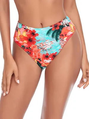 RELLECIGA Women's High Cut Bikini Bottom