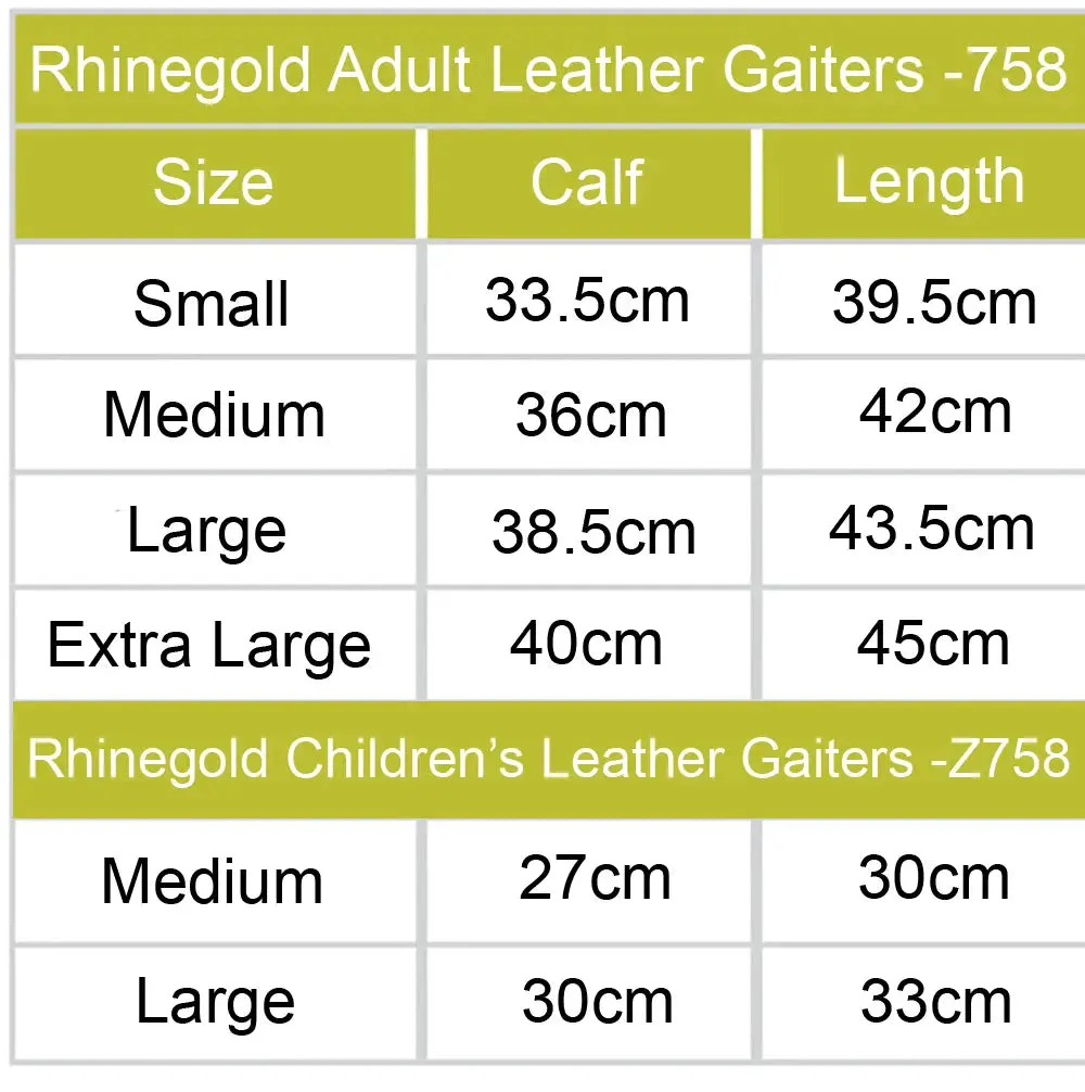 Rhinegold Childs Leather 1/2 Chaps