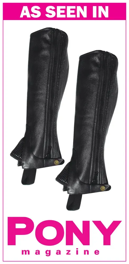 Rhinegold Childs Leather 1/2 Chaps