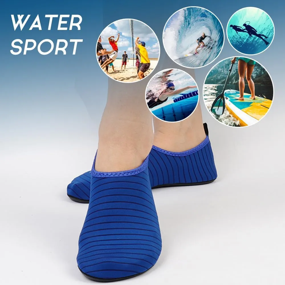 Rojeam Barefoot Water Shoes for Men Women Quick Drying Sports Aqua Socks for Beach Surf Diving Swim