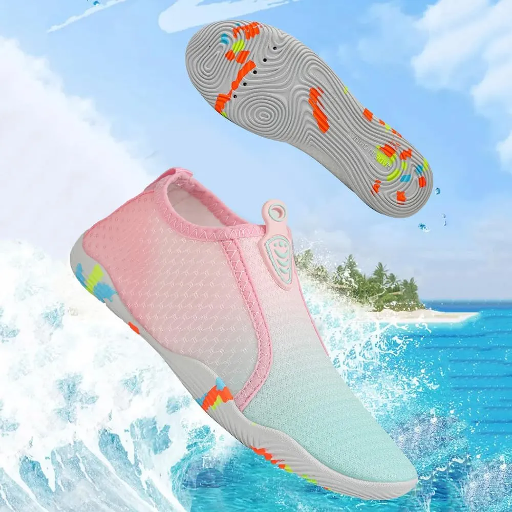 Rojeam Barefoot Water Shoes for Men Women Quick Drying Sports Aqua Socks for Beach Surf Diving Swim