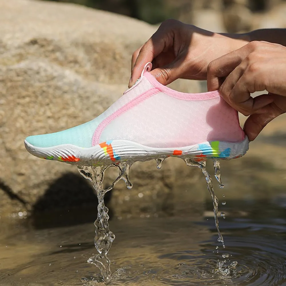 Rojeam Barefoot Water Shoes for Men Women Quick Drying Sports Aqua Socks for Beach Surf Diving Swim