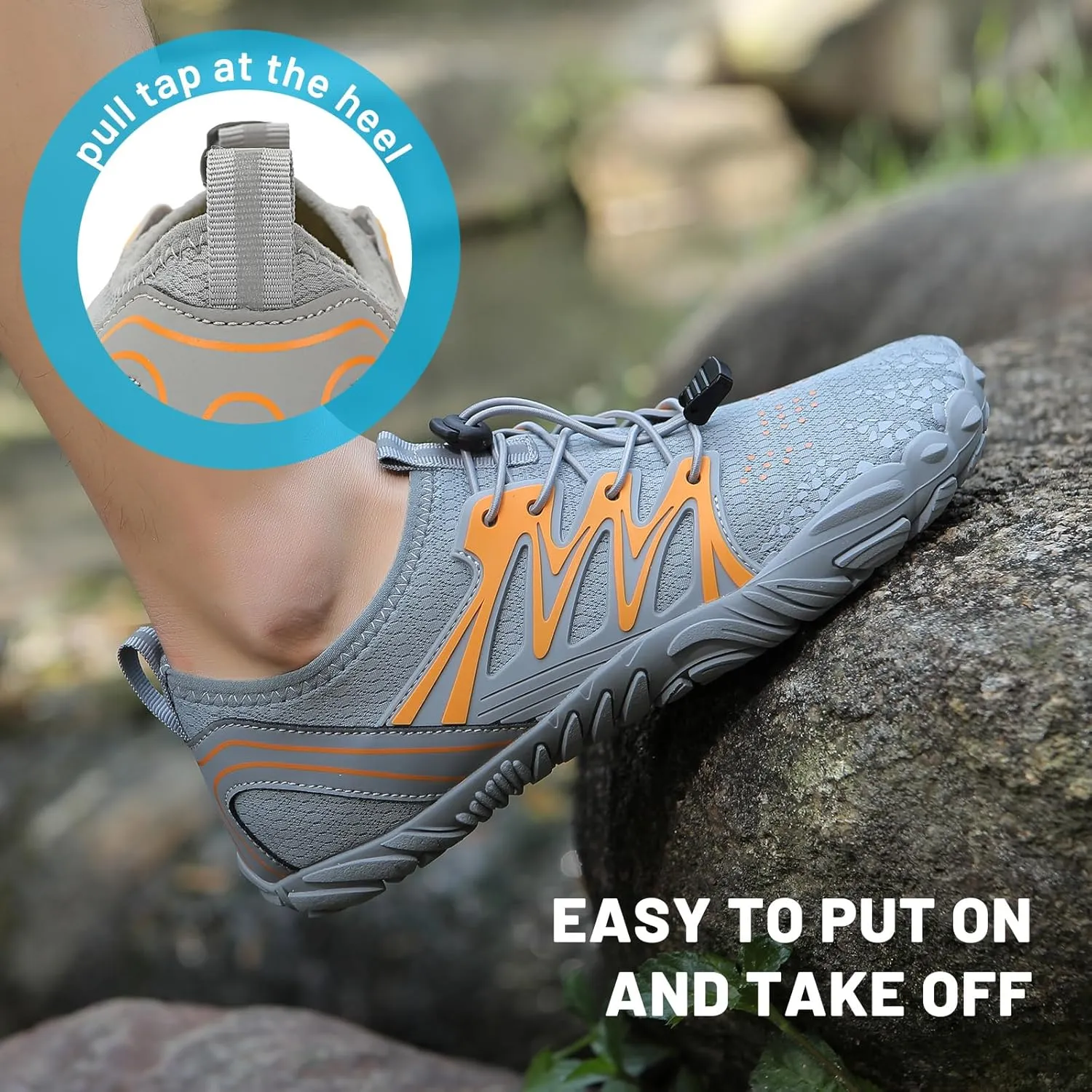 Rojeam Barefoot Water Shoes for Men Women Quick Drying Sports Aqua Socks