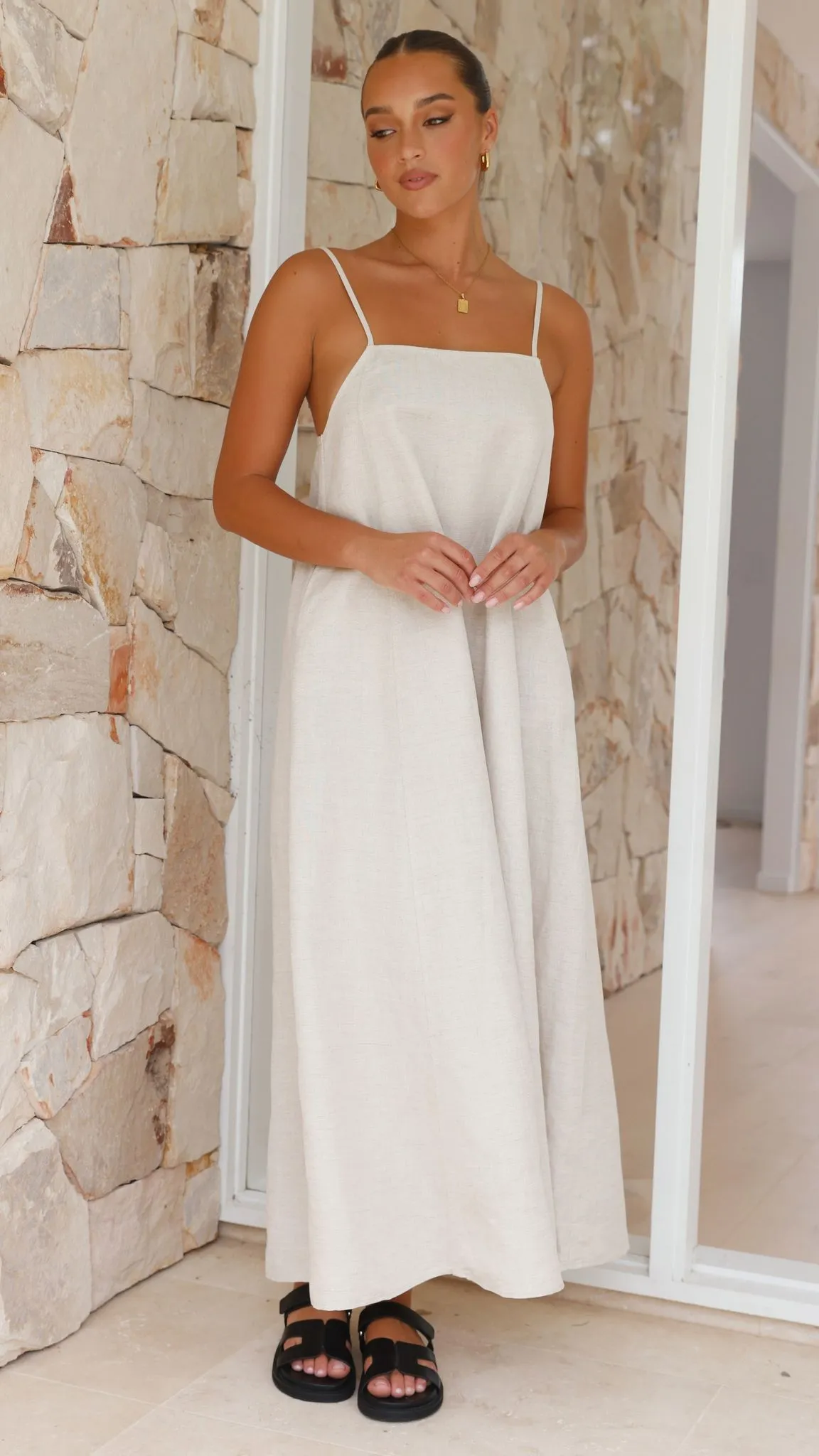 Sail Away Dress - Beige