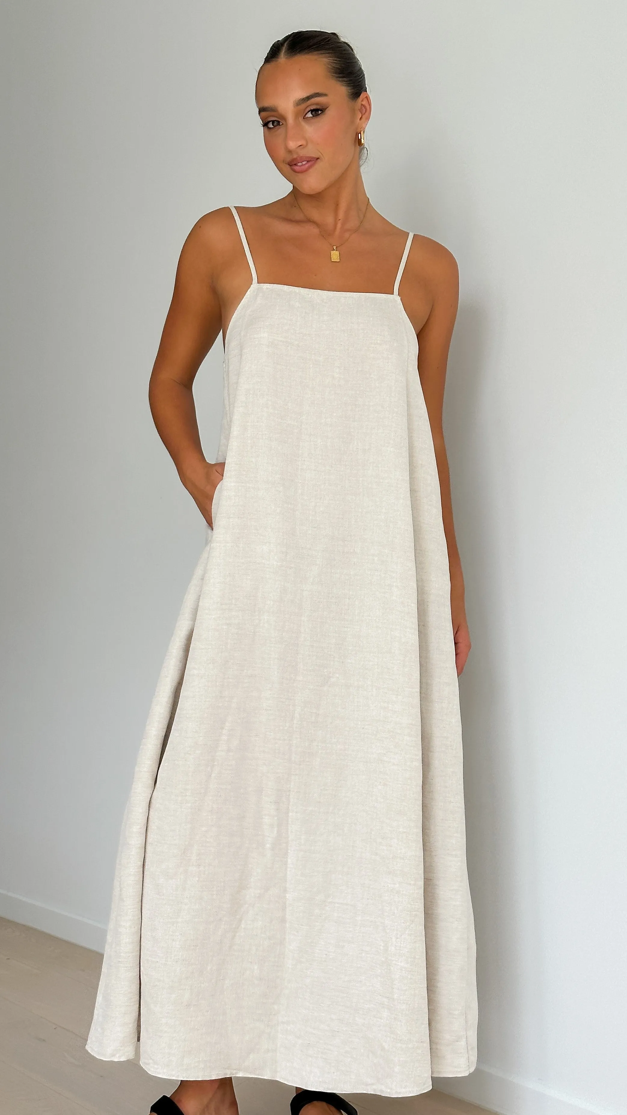 Sail Away Dress - Beige