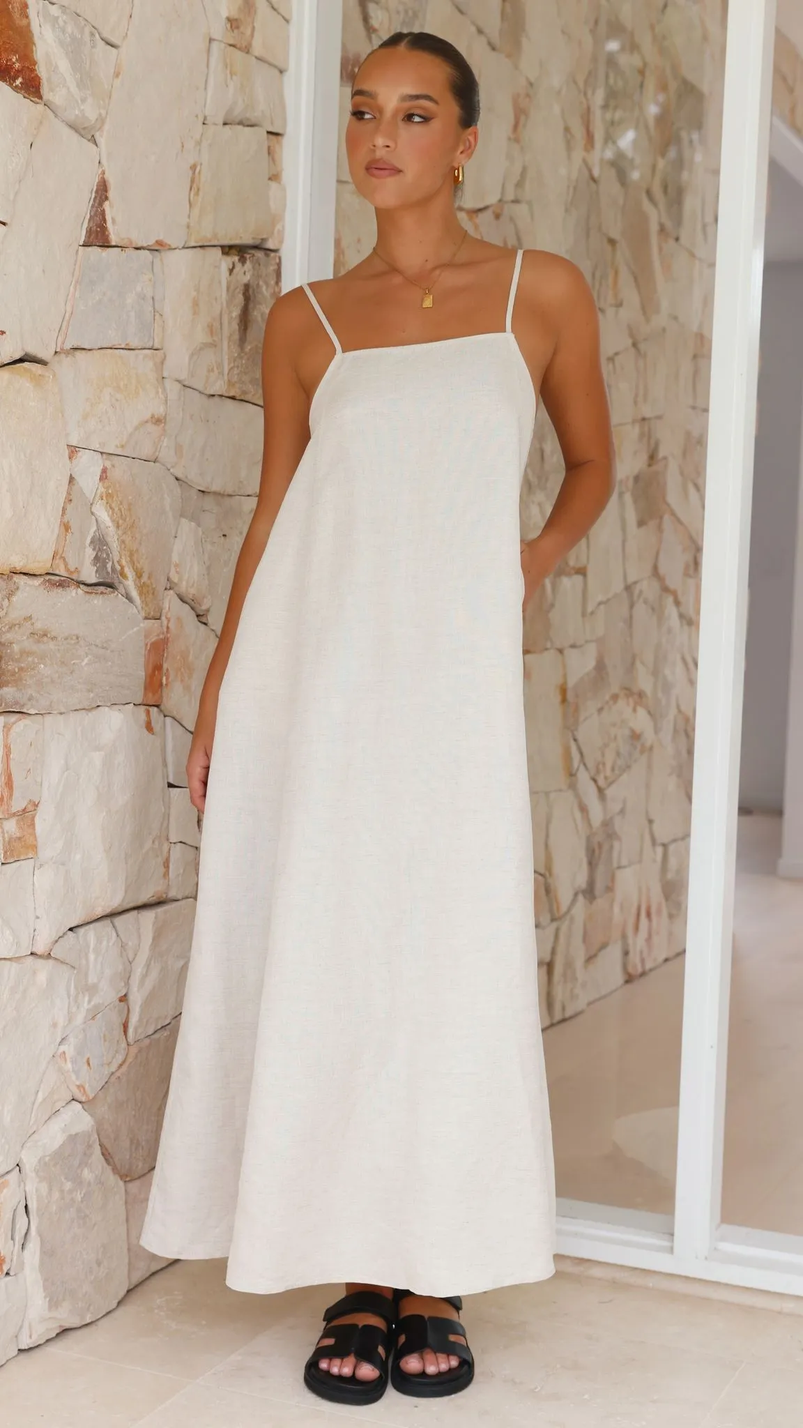 Sail Away Dress - Beige