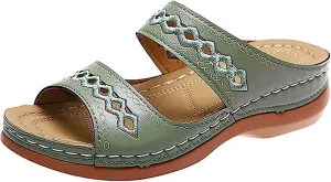 Sandals Women Dressy Summer Flat Island Cute Casual Beach Shoes Orthopedic Slippers Comfortable Orthotic Flip Flops