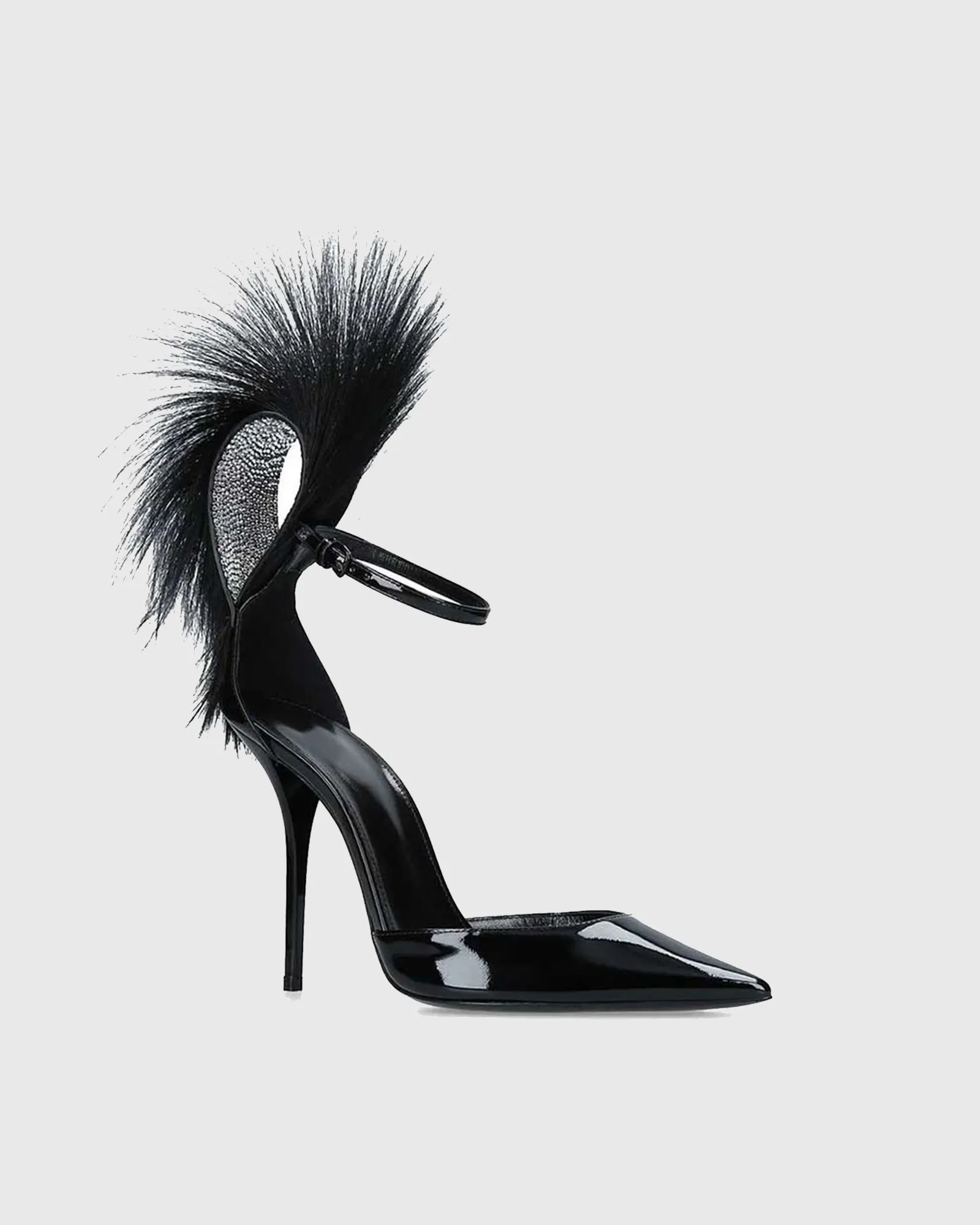 Satya Feather Ankle Strap Pumps In Black