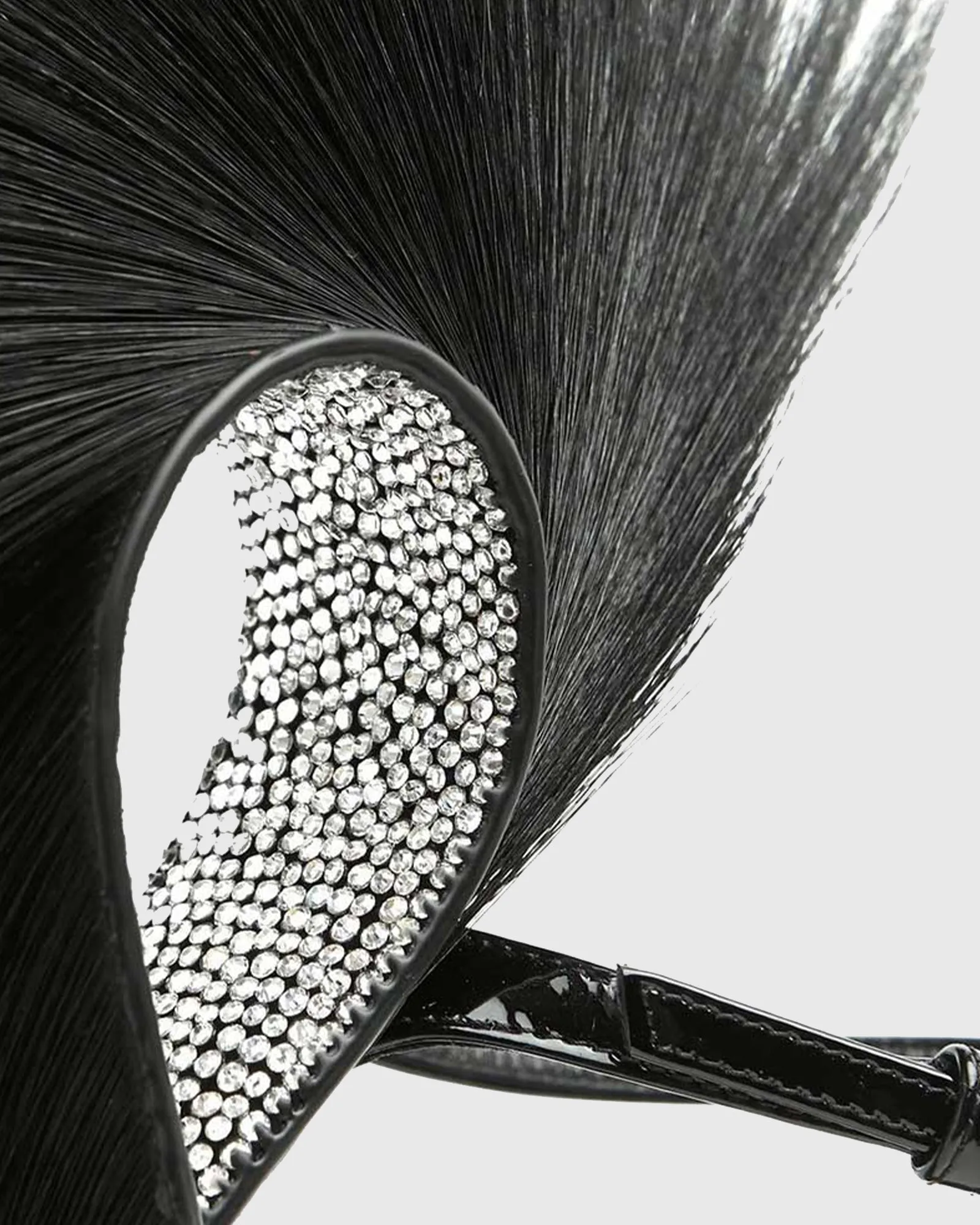 Satya Feather Ankle Strap Pumps In Black