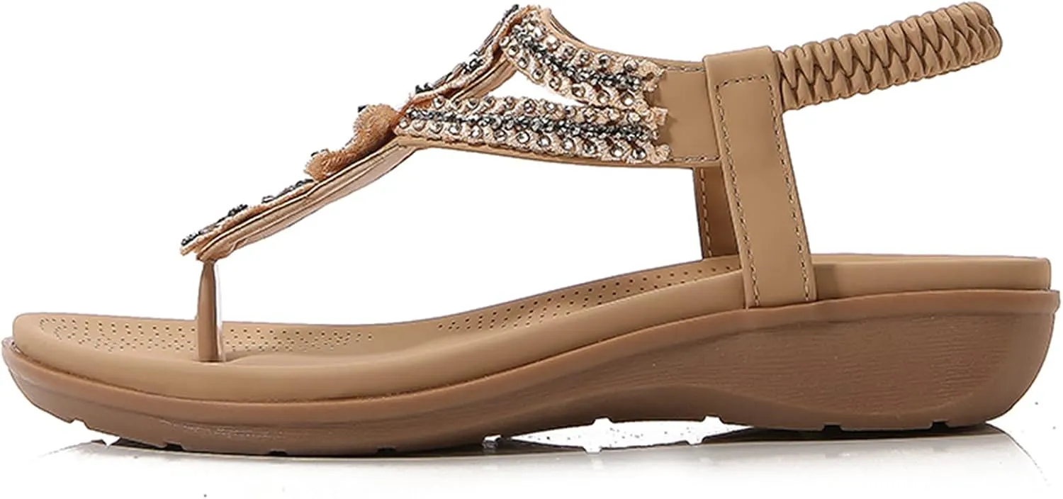 SBGMoSJ Diabetic Slip On Shoes for Women 11 Wide Orthopedic Shoes for Women Brown Dressy Sandals Women Sandalias Deportivas Para Mujer Orthopedic Sandal for Women Wide Womens Flip Flops Size 11