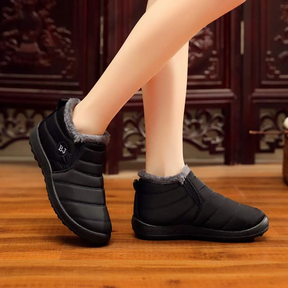 Slip on Winter Boots for Women Waterproof Womens Snow Boots Size 6.5 Wide Womens Size 10 1/2 Wide Winter Boots Winter Womens Boots Size 10 Womens Insulated Waterproof Boots Hunting