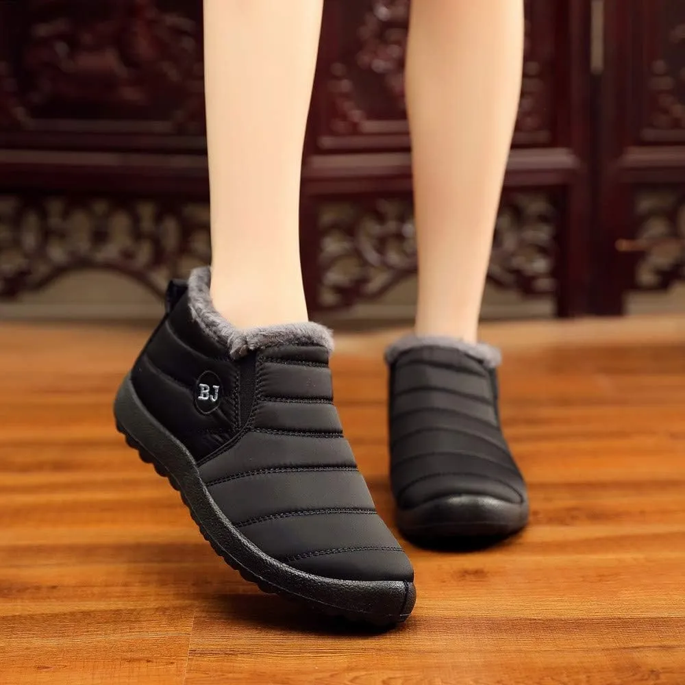 Slip on Winter Boots for Women Waterproof Womens Snow Boots Size 6.5 Wide Womens Size 10 1/2 Wide Winter Boots Winter Womens Boots Size 10 Womens Insulated Waterproof Boots Hunting