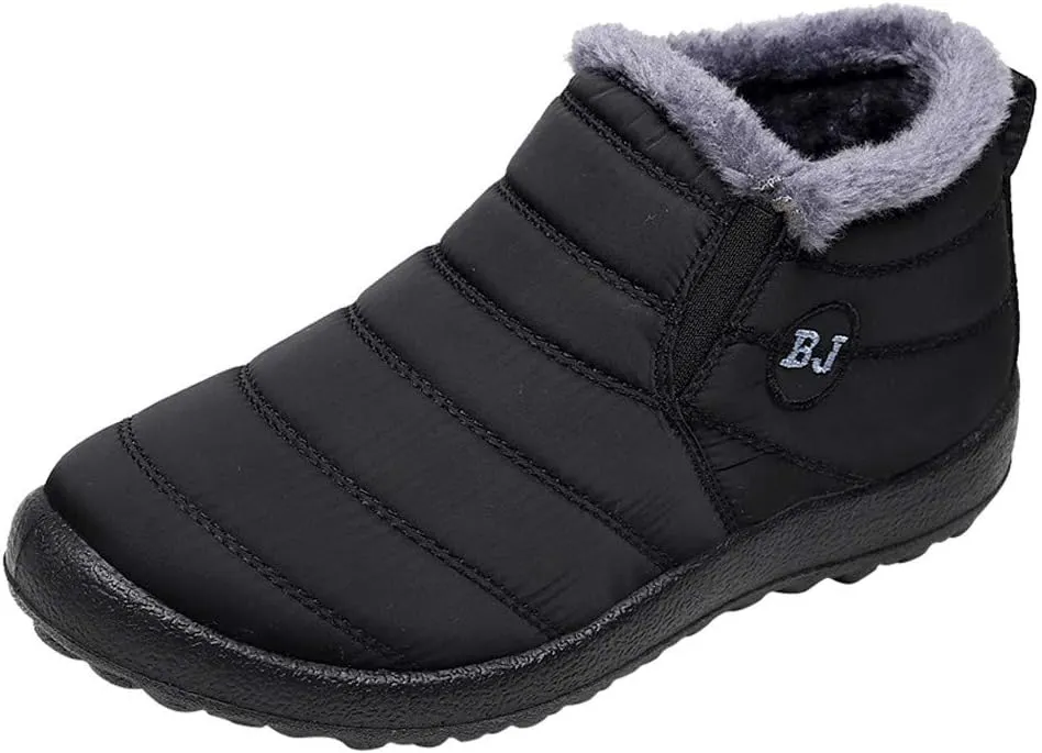 Slip on Winter Boots for Women Waterproof Womens Snow Boots Size 6.5 Wide Womens Size 10 1/2 Wide Winter Boots Winter Womens Boots Size 10 Womens Insulated Waterproof Boots Hunting