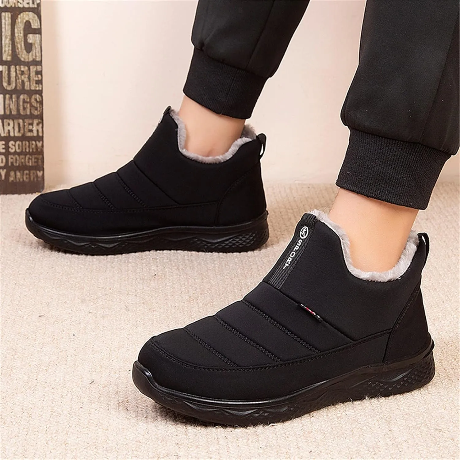 Snow Boots for Men, Waterproof Snow Boots Cold Weather Warm Boots Lightweight Hiking Boot Work Boots for Women