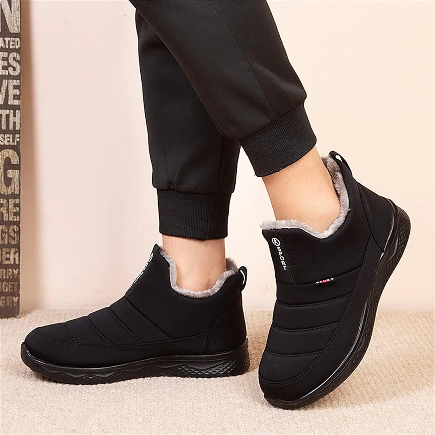 Snow Boots for Men, Waterproof Snow Boots Cold Weather Warm Boots Lightweight Hiking Boot Work Boots for Women