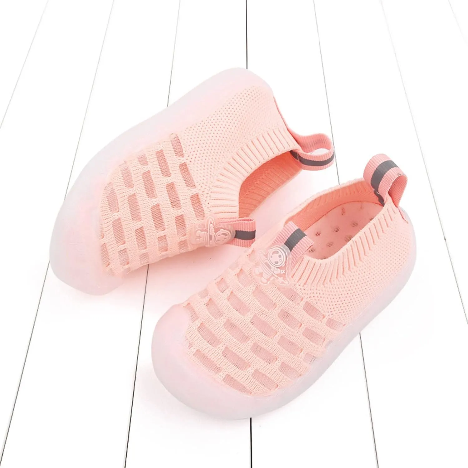 Spring and Summer Children Infants Boys and Girls Sports Shoes Flat Bottom Soft Fly Woven Mesh Baby Boy Infant