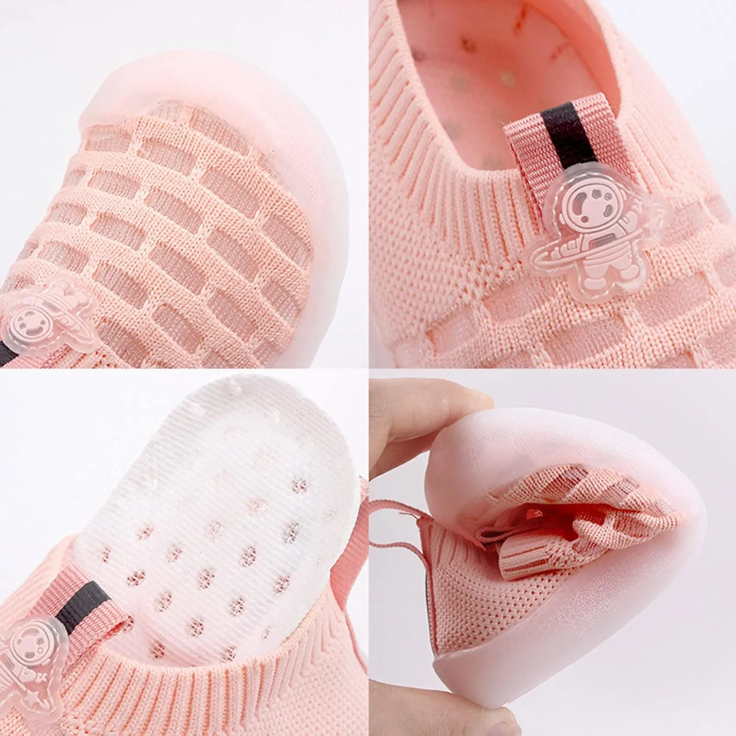 Spring and Summer Children Infants Boys and Girls Sports Shoes Flat Bottom Soft Fly Woven Mesh Baby Boy Infant