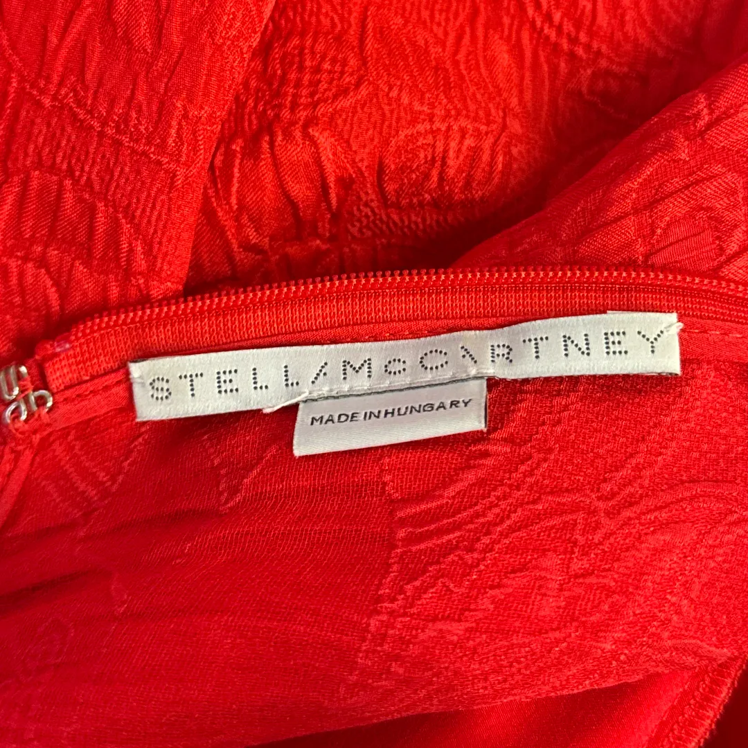STELLA MCCARTNEY Red silk Kaftan dress