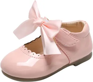 Summer And Autumn Girls Boots Cute Flat Solid Color Round Head Ribbon Bow Hook Loop spring clothes for baby girl