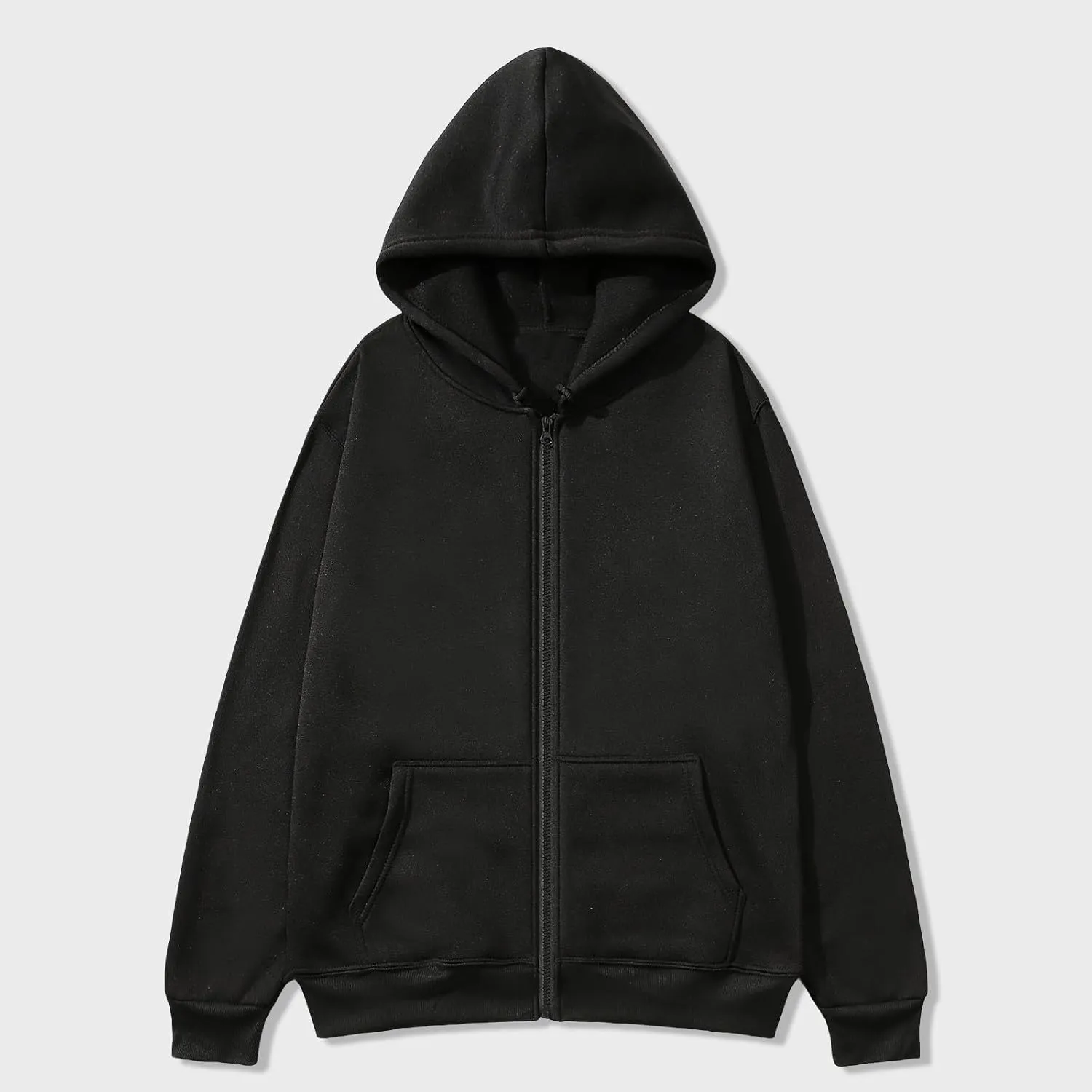 Sweatshirts for Men Loose Fit Long Sleeve Solid Color Hoodies Pullover Breathable Active Lightweight Sweater